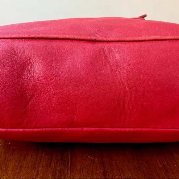 Vintage Coach Legacy Shopper Tote Glove Tanned Leather Red - Picture 15 of 16